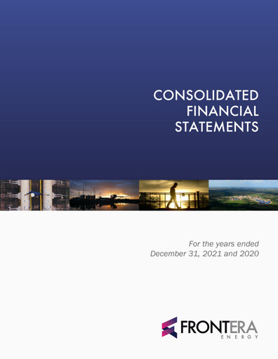 Thumbnail Frontera Energy Financial Statement 2021