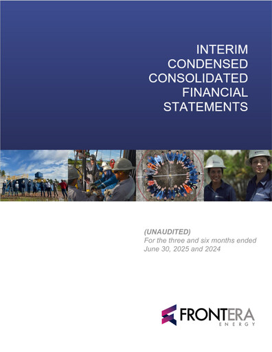 Thumbnail Frontera Energy Financial Statement 2025-q2