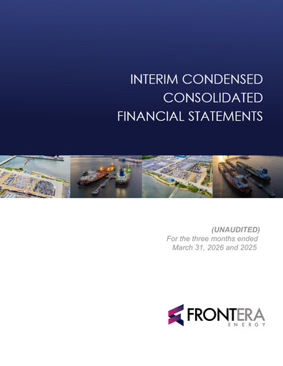Vorschaubild Frontera Energy Finanzmitteilung 2026-q1