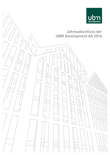 Thumbnail UBM Development Financial Statement 2016