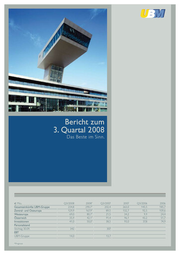 Thumbnail UBM Development Quarterly Report 2008-q3