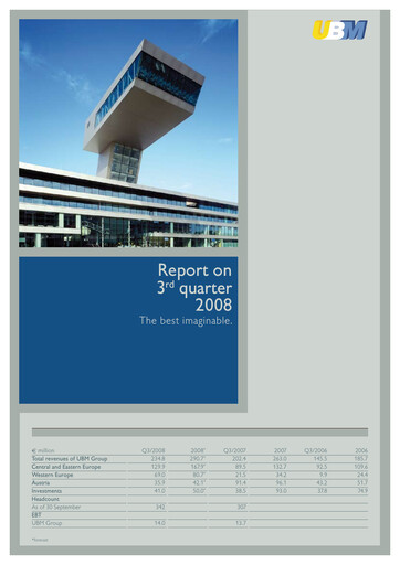 Thumbnail UBM Development Quarterly Report 2008-q3