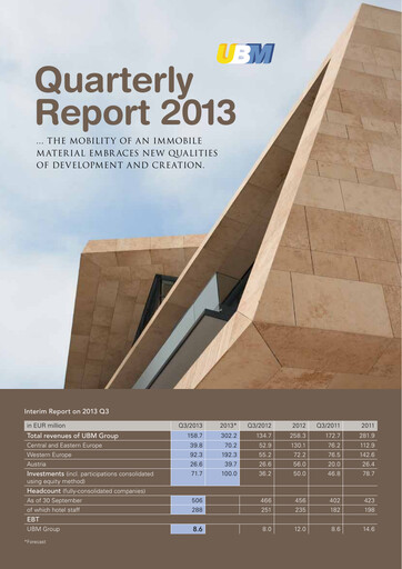 Thumbnail UBM Development Quarterly Report 2013-q3
