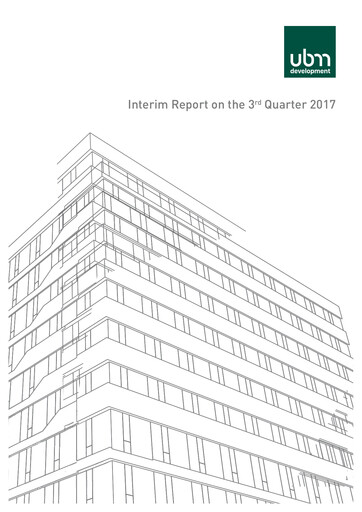 Thumbnail UBM Development Quarterly Report 2017-q3