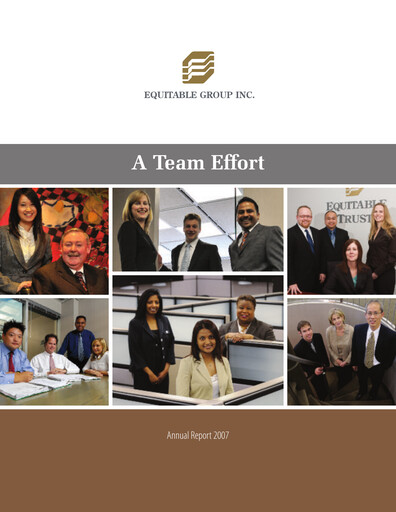 Thumbnail EQB (Equitable Bank) Annual Report 2007