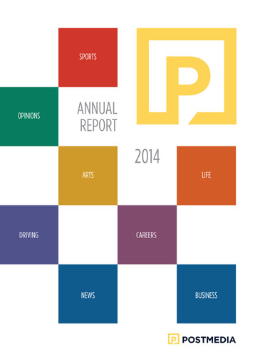 Miniature Postmedia Network Canada Rapport annuel 2014
