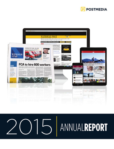 Miniature Postmedia Network Canada Rapport annuel 2015