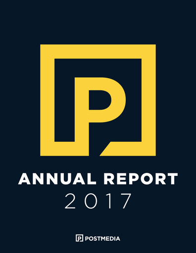 Miniature Postmedia Network Canada Rapport annuel 2017