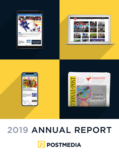 Miniature Postmedia Network Canada Rapport annuel 2019