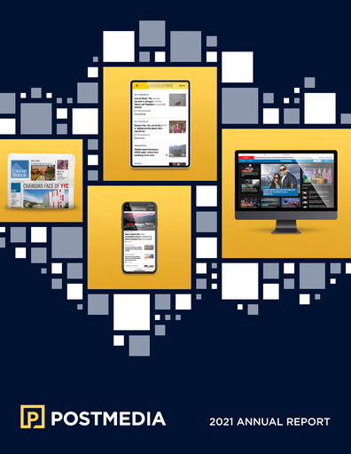 Miniature Postmedia Network Canada Rapport annuel 2021
