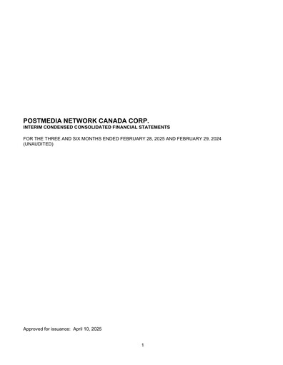 Vorschaubild Postmedia Network Canada Quartalsbericht 2025-q2