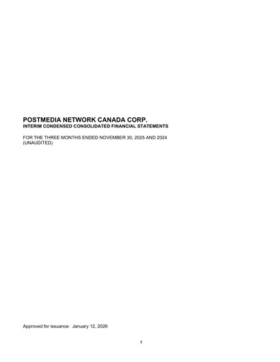 Vorschaubild Postmedia Network Canada Quartalsbericht 2026-q1
