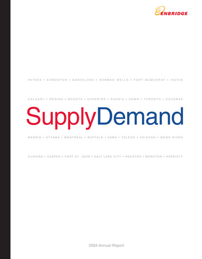 Thumbnail Enbridge Annual Report 2004