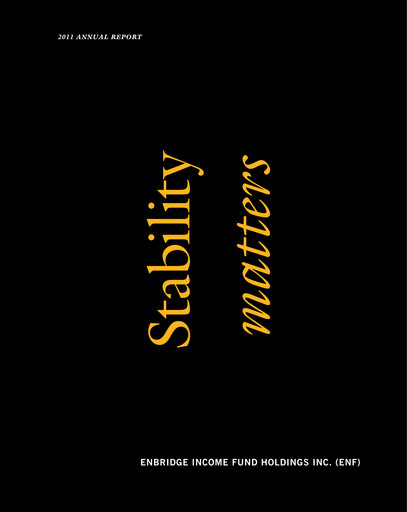 Thumbnail Enbridge Annual Report 2011