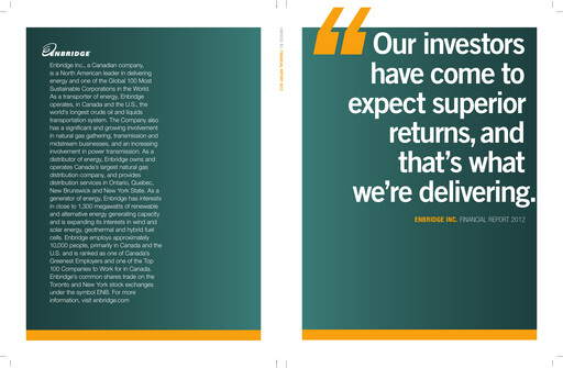 Thumbnail Enbridge Annual Report 2012