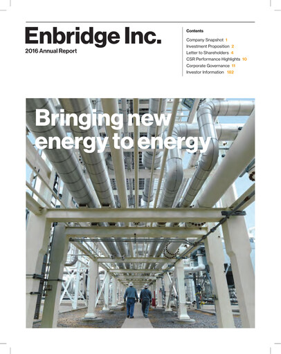 Thumbnail Enbridge Annual Report 2016