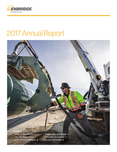 Thumbnail Enbridge Annual Report 2017