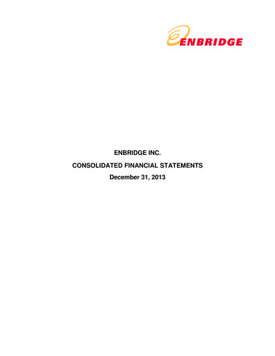 Vorschaubild Enbridge Finanzmitteilung 2013