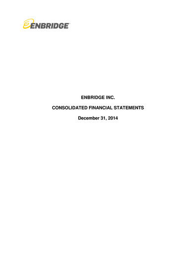 Vorschaubild Enbridge Finanzmitteilung 2014