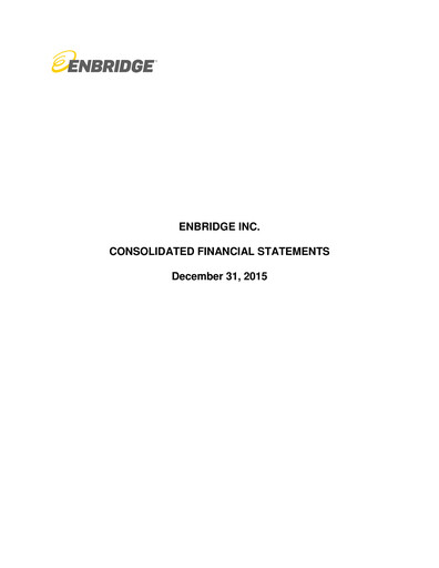 Vorschaubild Enbridge Finanzmitteilung 2015
