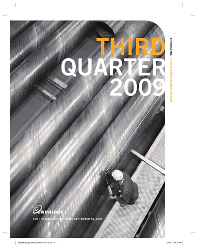 Thumbnail Enbridge Quarterly Report 2009-q3