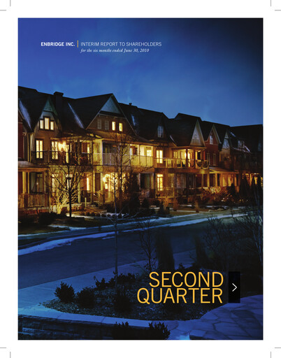 Thumbnail Enbridge Quarterly Report 2010-q2