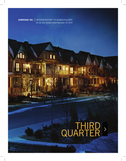 Thumbnail Enbridge Quarterly Report 2010-q3