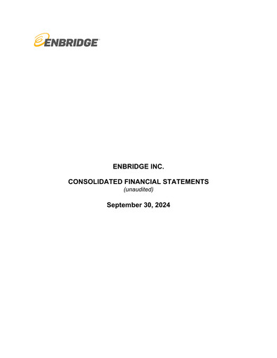 Thumbnail Enbridge Quarterly Report 2024-q3