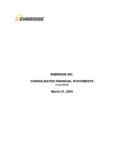 Thumbnail Enbridge Quarterly Report 2025-q1