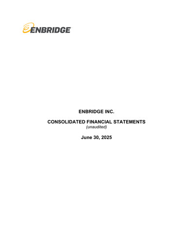 Thumbnail Enbridge Quarterly Report 2025-q2
