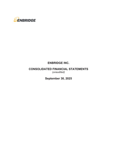 Thumbnail Enbridge Quarterly Report 2025-q3