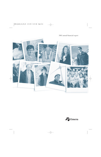 Thumbnail Emera Annual Report 2005