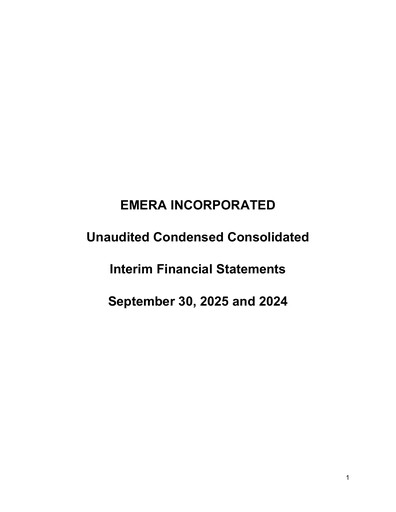 Thumbnail Emera Quarterly Report 2025-q3