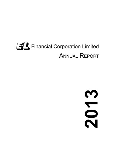 Miniature E-L Financial Rapport annuel 2013