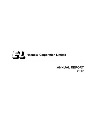 Miniature E-L Financial Rapport annuel 2017