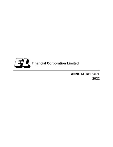 Miniature E-L Financial Rapport annuel 2022