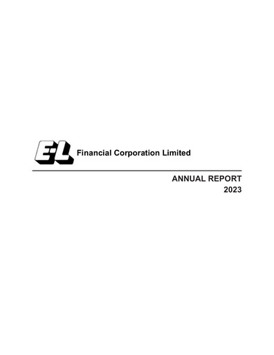 Miniature E-L Financial Rapport annuel 2023