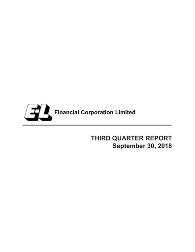 Thumbnail E-L Financial Quarterly Report 2018-q3