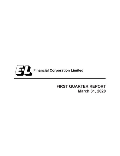 Thumbnail E-L Financial Quarterly Report 2020-q1