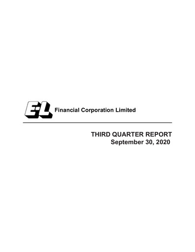 Thumbnail E-L Financial Quarterly Report 2020-q3