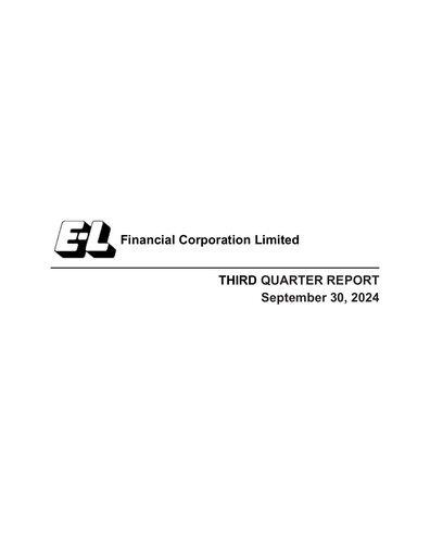 Thumbnail E-L Financial Quarterly Report 2024-q3