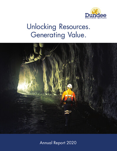 Thumbnail Dundee Precious Metals Annual Report 2020