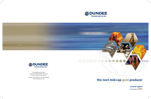Thumbnail Dundee Precious Metals Annual Report fy2004