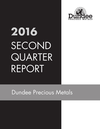 Thumbnail Dundee Precious Metals Quarterly Report 2016-q2