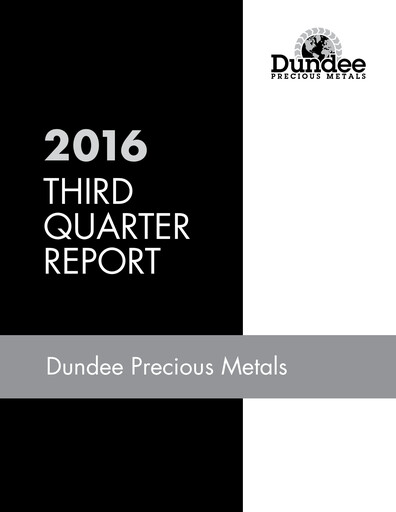 Thumbnail Dundee Precious Metals Quarterly Report 2016-q3