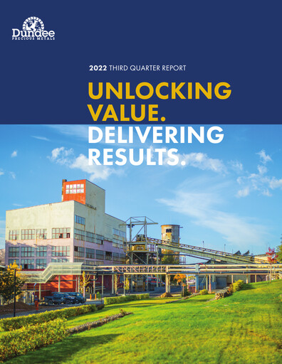Thumbnail Dundee Precious Metals Quarterly Report 2022-q3
