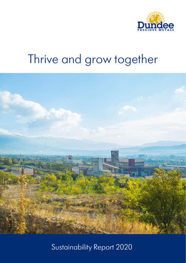 Thumbnail Dundee Precious Metals Sustainability Report 2020