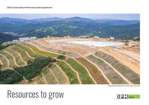Thumbnail Dundee Precious Metals Sustainability Report 2025