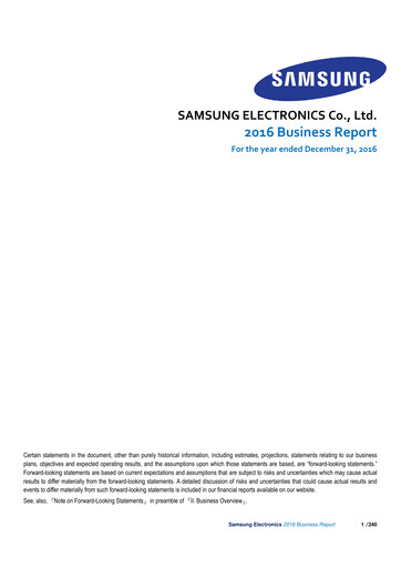 Miniature Samsung Rapport annuel 2016
