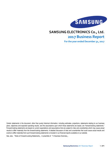 Miniature Samsung Rapport annuel 2017